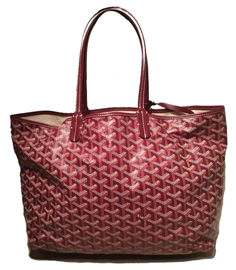 goyard bag maroon